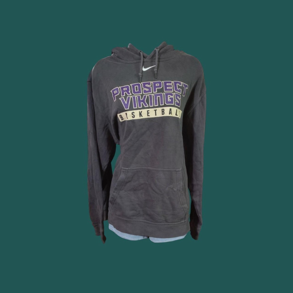 Nike Prospect Vikings basketball hoodie grey and purple
